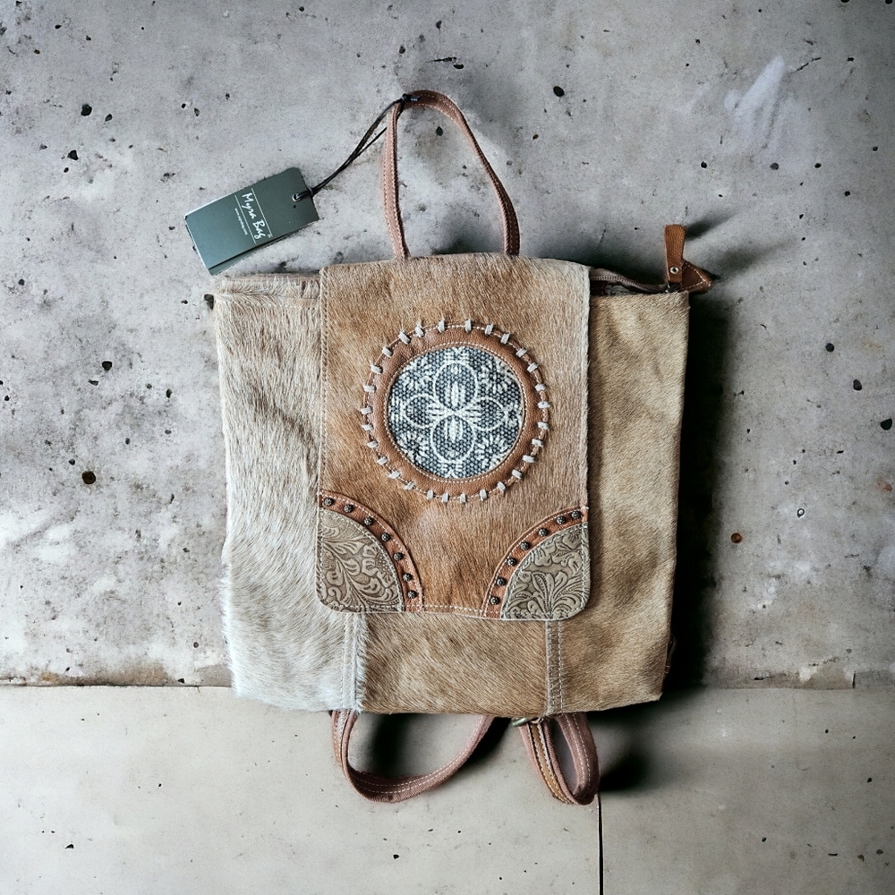 Myra Canvas & Hairon Backpack
